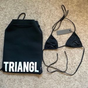 Triangl bikini top & bag